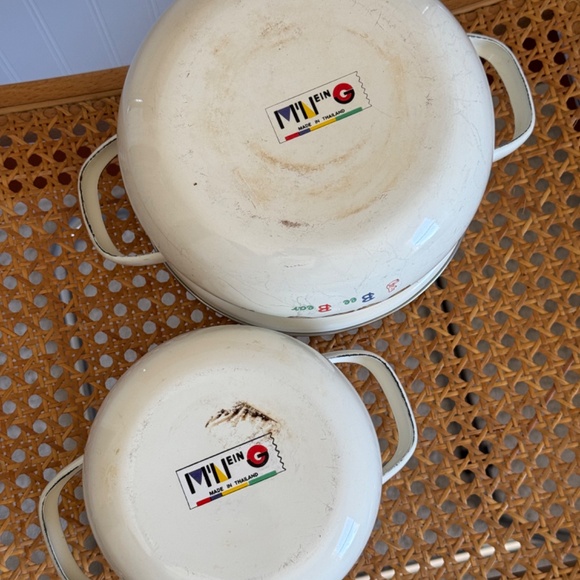 Teddy Bear Enamel Pots with Lids - Picture 7 of 7